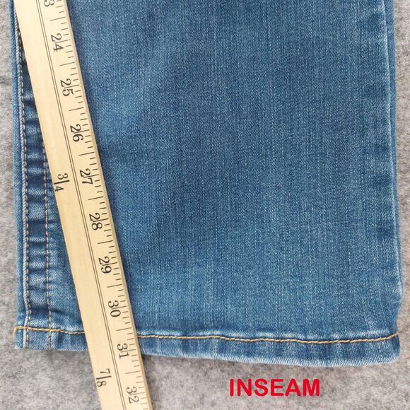 Seven7 Jeans Womens 16 Blue Medium Wash Bootcut Soft Stretch Denim Mid Rise - Picture 6 of 12